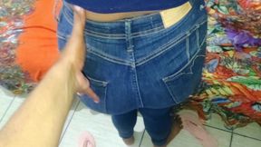 She came home from work and didn't even have to take off her clothes