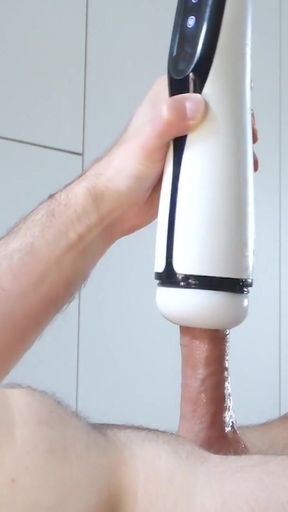 Thrilling moment from &quot;Autoblow male sextoy Sohimi, Strong Sucking &amp; Vibrating Male Heating Masturbator.&quot;