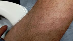 The Dirty Guy Shows You His Flaccid Cock Full of Semen and Cleans the Cumshot From the Previous Vide