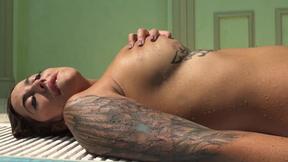 ”Swimming & muff touching by Heidi”