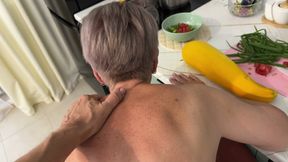 Old Grandma in Glasses Gets Fucked in Her Ass