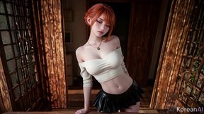 this modest korean student agreed to a dirty casting where i fucked her hard from behind right in front of the producer [ai]