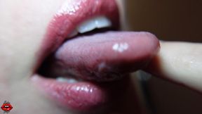 My Sist3r's HOT Friend! Tongue & Lip Fetish Blowjob GFE POV