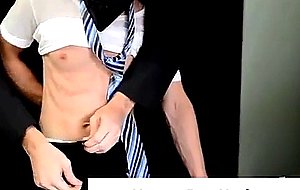 Gay man in suit sucked by younger guy