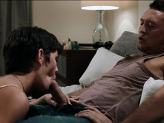 Ladyboy Daisy ride Stepdads hard cock