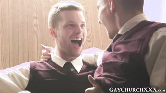 Desperate seminarian pretends to be a priest for a bareback fuck