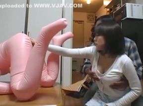1. Only Here, Bursting Asian Maid&#039;s Jumbo Jugs, Double-Creamed &amp; Ogling