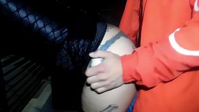 mi hijastro me recoje el culo en el balcon
