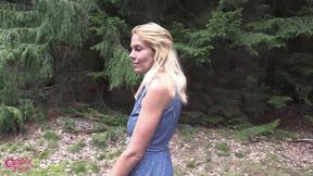 Kinky Blonde Nympho Fucked Right on the Railway Track