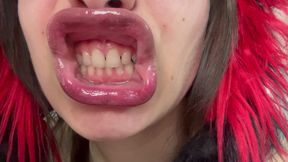 I make phlegm faces ASMR latina  face fetish mouth fetish