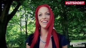BumsBus - Vicky Sun Kinky German Redhead Picked Up And Fucked Hard In The Car - LETSDOEIT