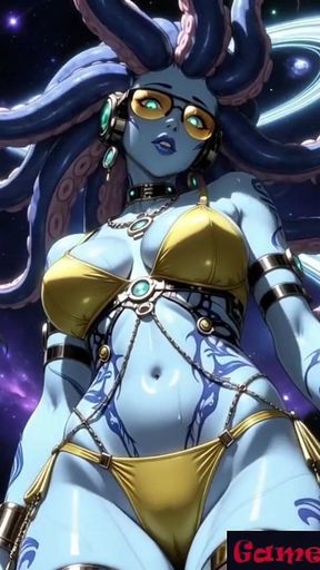 Gol Busty Alien Fantasy Animation