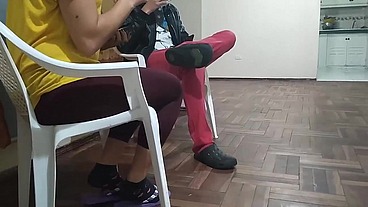 Por fin logré follarme ala mejor amiga de mi esposa cuando se queda en casa Que RICA COJIDA es una Gran puta