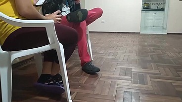 Por fin logré follarme ala mejor amiga de mi esposa cuando se queda en casa Que RICA COJIDA es una Gran puta