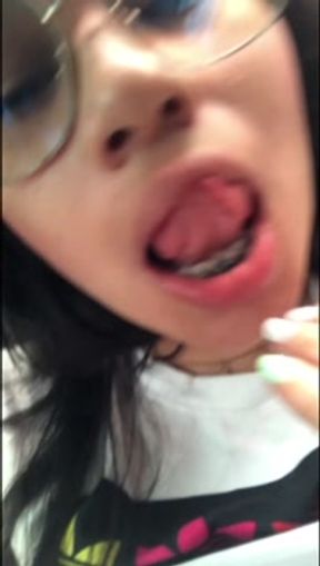 My girlfriend sends me a video of herself masturbating in my car.