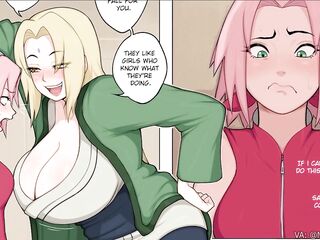 Tsunade ""Trains"" Sakura With Her Shemale hentai Ramrod Naruto Comic