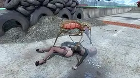 Heroine Overpowered by Mutant Hordes Forbidden Lust in Desolate Ruins