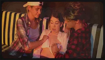 Daphne's Lesbian Threesome Adventure in Club