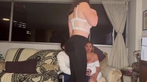 Intercambio pares of horny amigas get their big asses pounded by hung studs