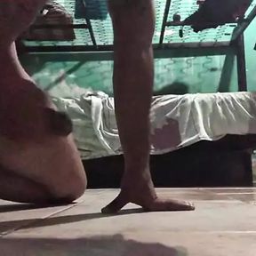 hairy guy jerks off his latino cock on webcam pov - Jovenpoder