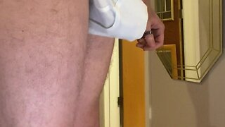 Exploring underwear fetish: part 2 - playing with tighty whiteys and cock tears