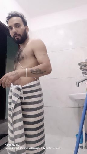 enjoy shower and masterbation