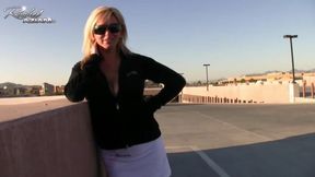Rachel masturbates outdoors