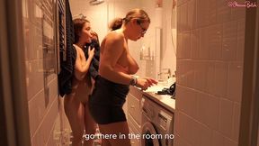 backstage! fluffer girl! oksana katysheva behind the scenes of anal orgy is the most hardcore slut!