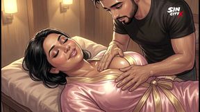 Horny Office Aunty Priya Seduced by Young Masseur - Full Massage Fuck