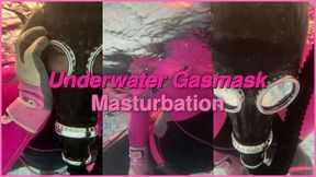 Underwater Wetsuit Gas Mask Masturbation & Breathplay