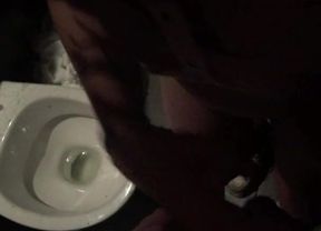 Toussik's Wild Club Toilet Sex After Party - Real Couple POV Blowjob and Female Orgasm