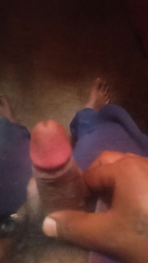 Seeing sister-in-law, cock stood up.