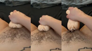 Bi with huge clit fucks pocket pussy