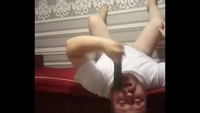 Destroying the throat of this insatiable whore!