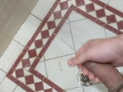 Young Stud Pisses On Hairy Body and Talks Dirty While Stroking Thick Cock - Verbal Piss Daddy