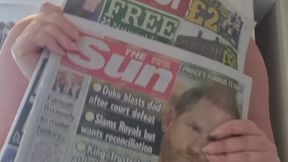 Newspaper Gagged with your Dominatrix