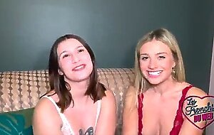 Katy et miss alice, deux belles femmes s'offrent une bite a deux