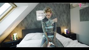 tattoo girl anuskatzz get fucked balls deep in her ass