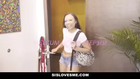 Stepsister eases tensions with steamy stepbro action