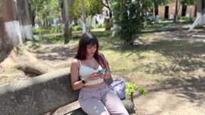 Sneaky Cheating Slutty Stranger From the Park Seduces Me for a Massive Creampie While My Wife Is Away