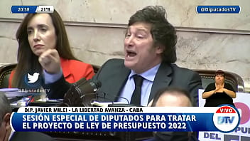 milei en la c&aacute_mara de diputados &iexcl_todo un loquillo!