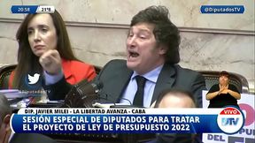 milei en la c&aacute_mara de diputados &iexcl_todo un loquillo!