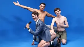 Game show fuck with three horny fuckers that need D