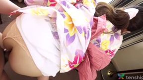 Intense Orgasm Anticipation for Japanese Star Aki Igarashi Dressed in Kimono