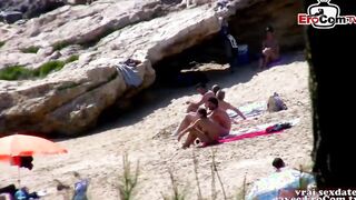 Outdoor Flashing Sex with french amateur teenie