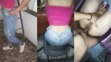 My Neighbor's Horny Wife Gets Fucked Rough From Her Husband's Spot