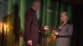 Badass blonde gets dominated and does hot BDSM