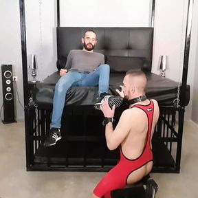 Bearded Daddy Javi Hard Toys His Sex Slave Jordi Slutx