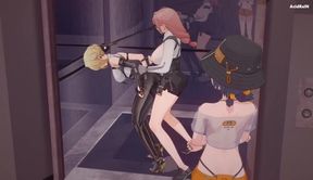 Evelyn X Futa Yanagi - Squirting Everywhere from Futa Cock