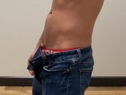 Public restroom piss fun